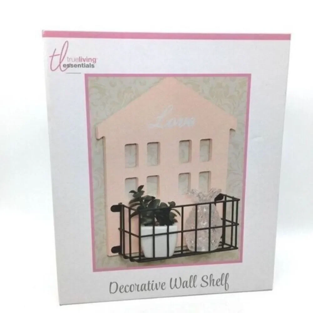 Decorative Wall Shelf Wood House NEW
